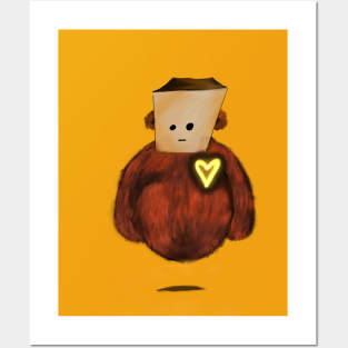 Mr. Teddy and his heart Posters and Art